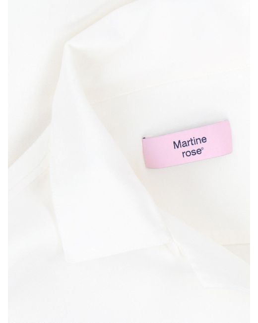 Martine Rose White Back Logo Shirt