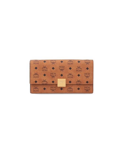 MCM White Wallets Polyurethane
