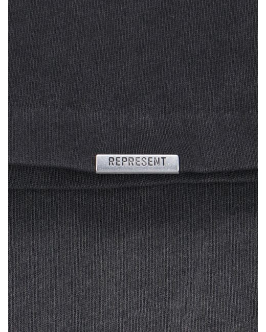 Represent Black Printed T-shirt for men