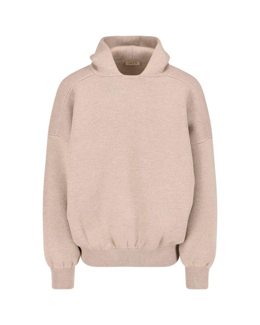 Fear Of God Pink Knitted Hoodie for men
