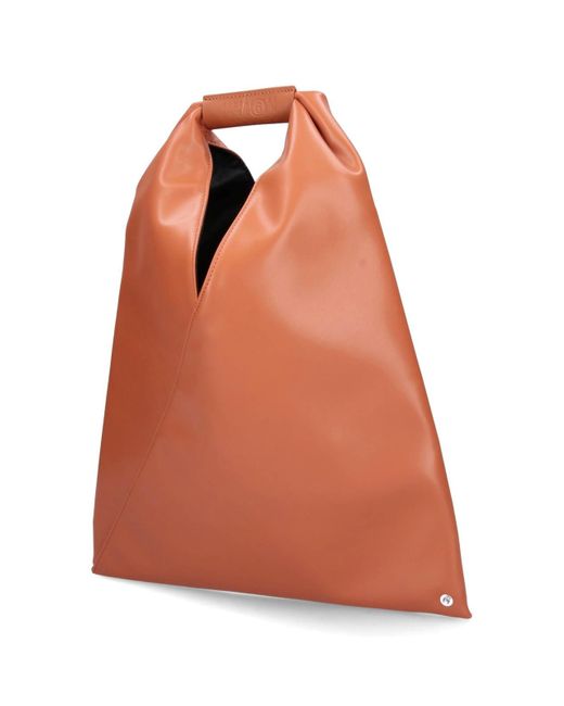 Borsa Tote Piccola "Japanese" di MM6 by Maison Martin Margiela in Orange