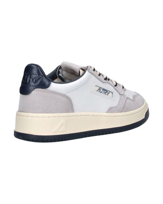 Autry White Leather Sneakers