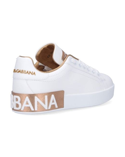 Sneakers "Portofino" di Dolce & Gabbana in White