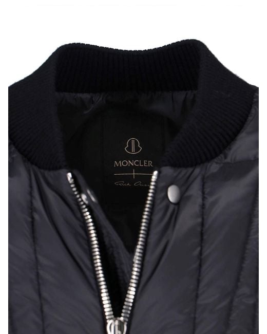 Moncler Blue Padded Down Jacket "Geocamo Flight"