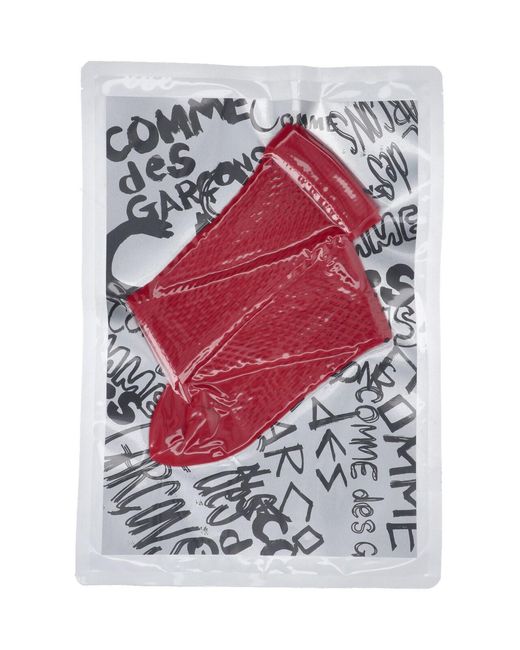 Comme des Garçons White Fishnet Socks