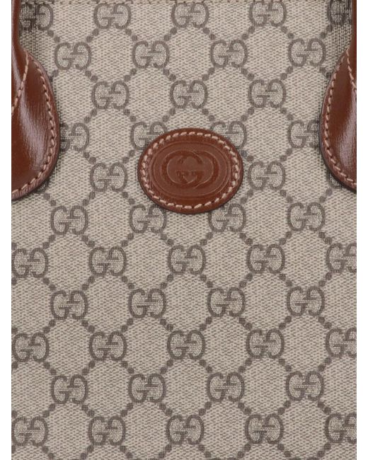 Gucci Natural 'Gg' Small Tote Bag for men