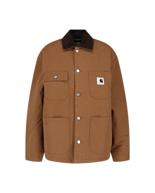 Carhartt Brown Jacket Buttons "Og Michigan"
