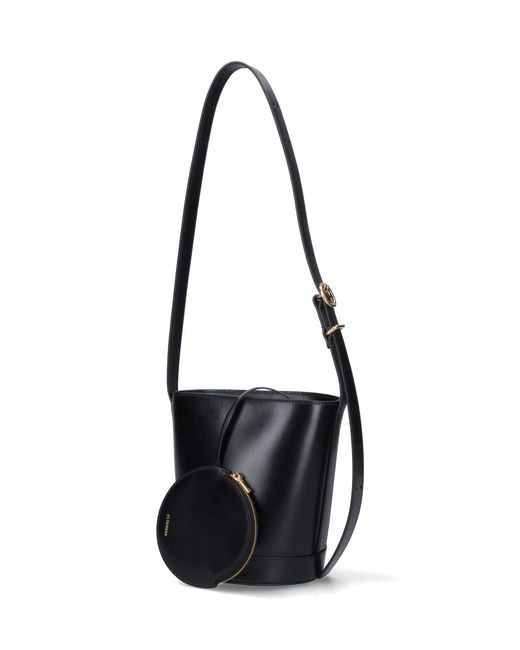 Jil Sander White Cannolo Bucket Bag