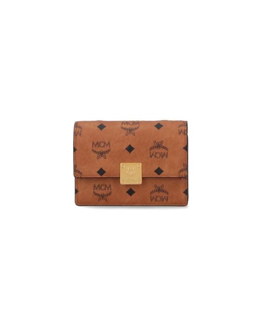 MCM White Wallets Polyurethane
