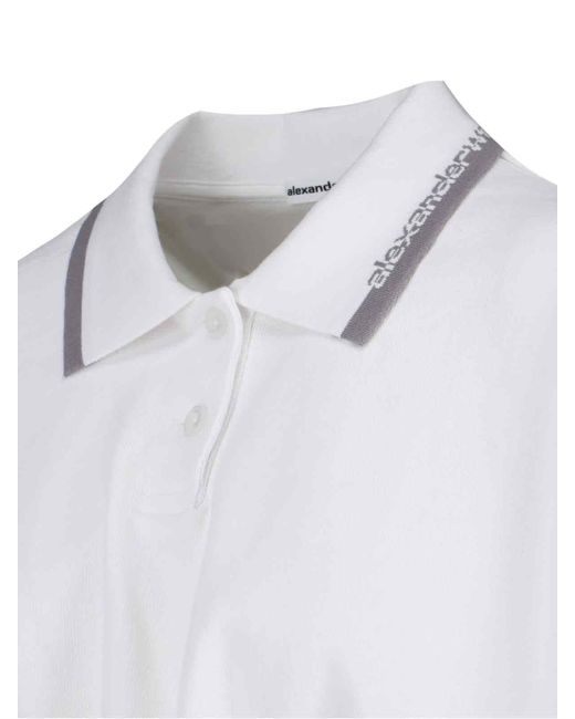 Alexander Wang White Logo Polo