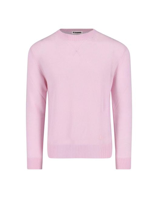 Jil Sander Pink Wool Sweater for men