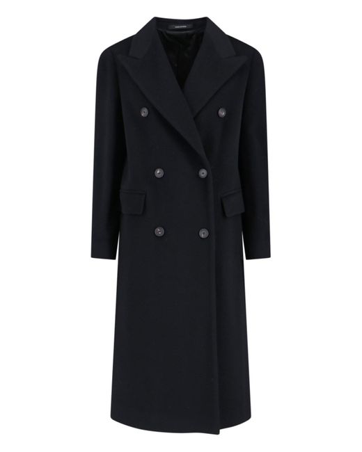 Cappotto Midi In Cashmere "Jole" di Tagliatore in Black