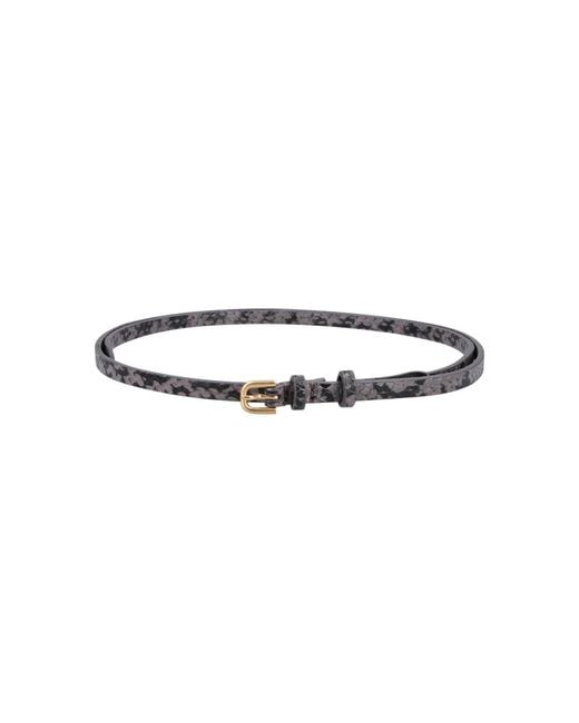 Dries Van Noten White Calfskin Belt