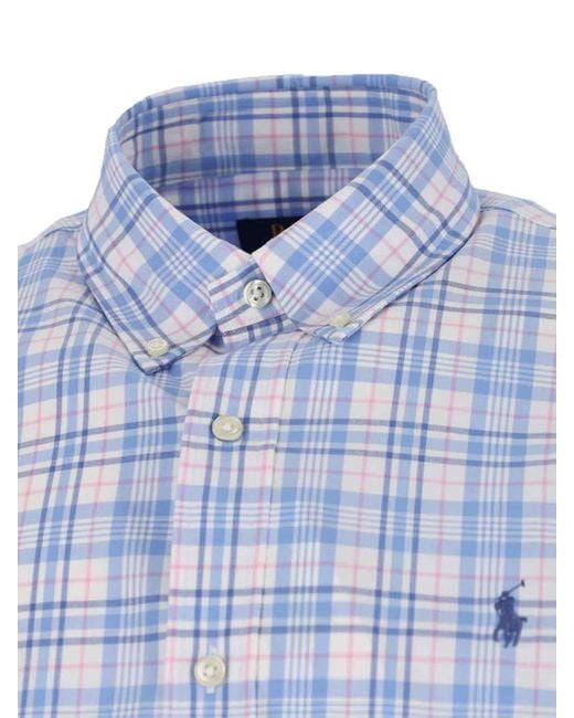 Polo Ralph Lauren Blue Shirts Cotton for men