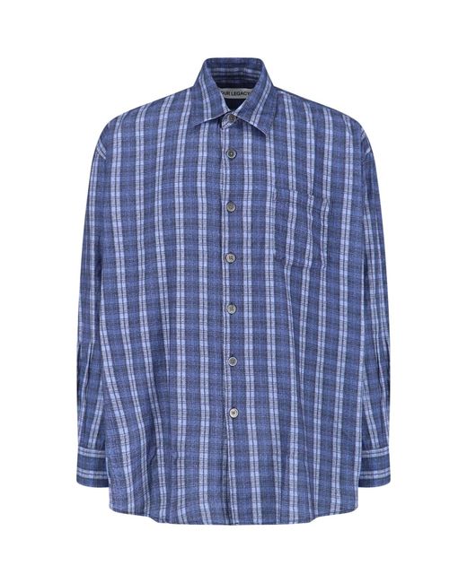 Our Legacy Blue Borrowed Shirt for men
