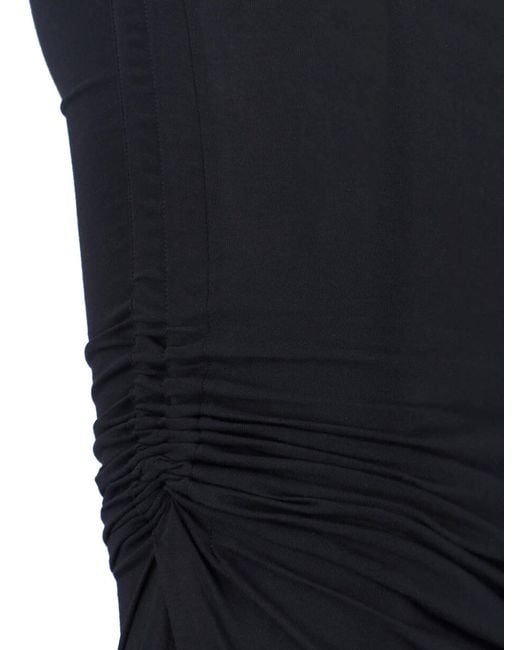 Rick Owens Blue Maxi Skirt "Edfu"