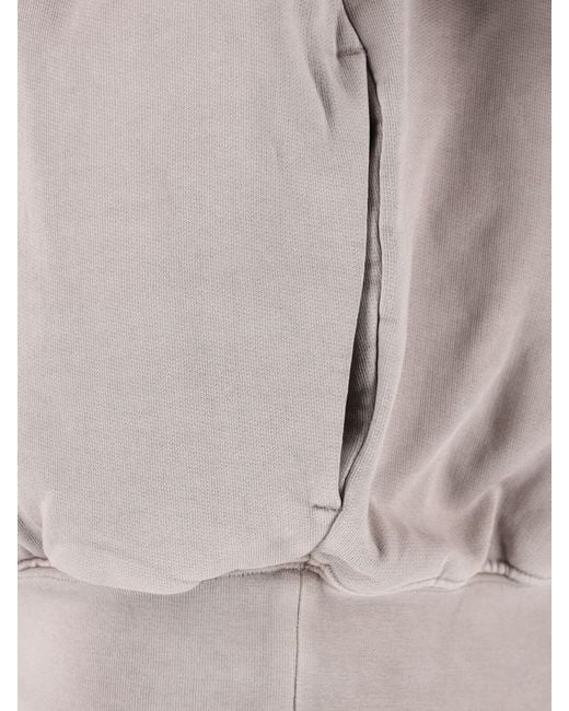 Fear Of God Gray Oversized Arched Logo Hooded Sweatshirt for men
