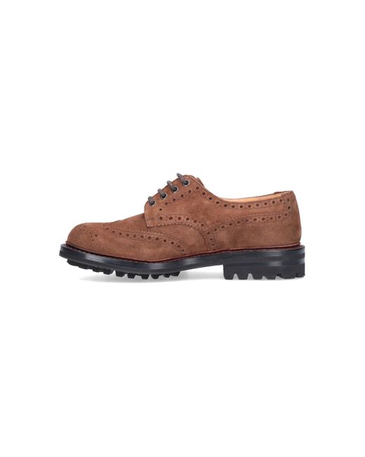 Church's Brown Suede 'Derby' Laced Up for men