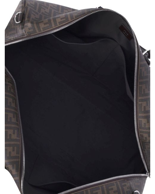Fendi Black 'ff' Large Duffel Bag for men