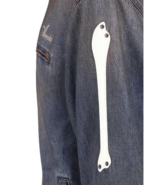 Amiri Blue 100% Cotton Jacket for men