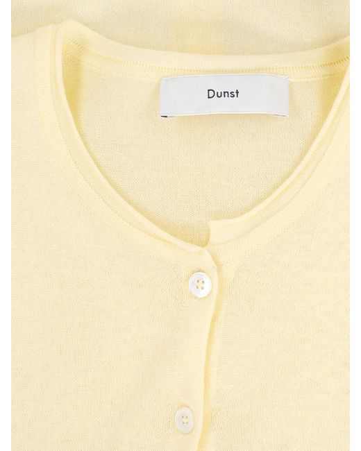 DUNST White Crewneck Cardigan