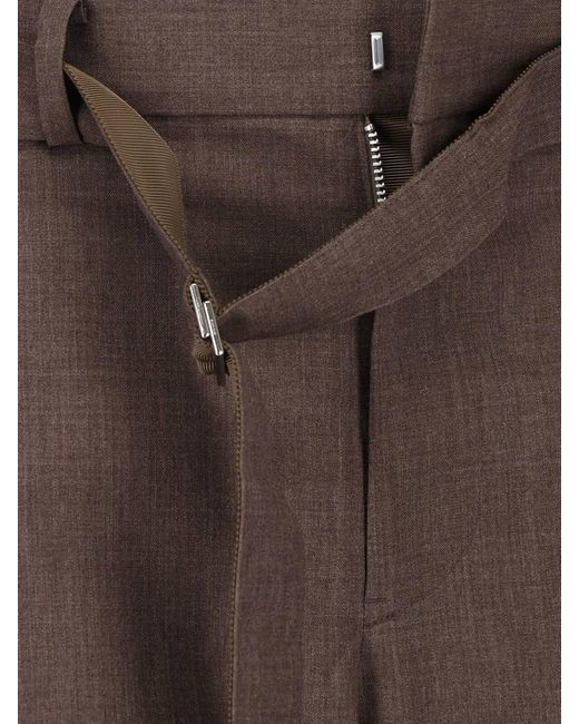 Sacai Brown Wool Pants