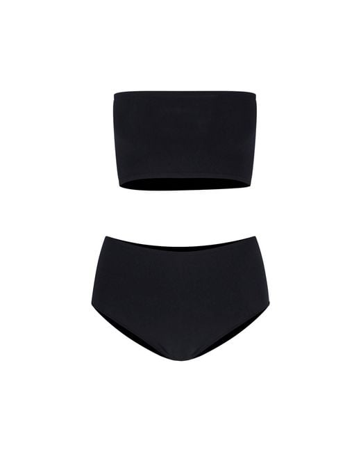 Alaïa Black Knitted Lingerie Set