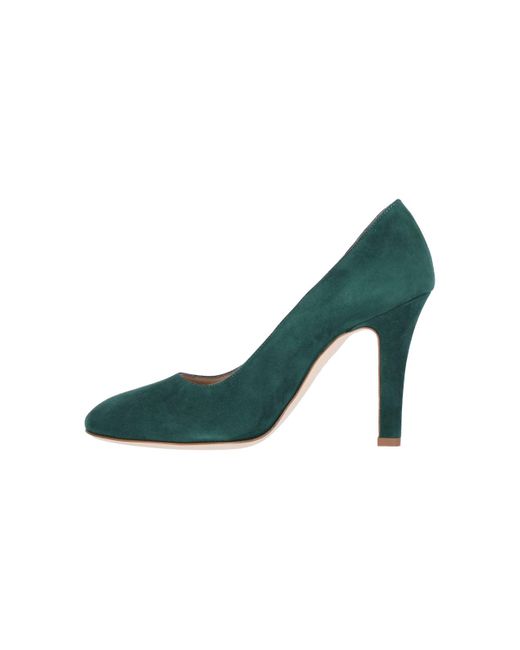 Manolo Blahnik Green Suede Pumps