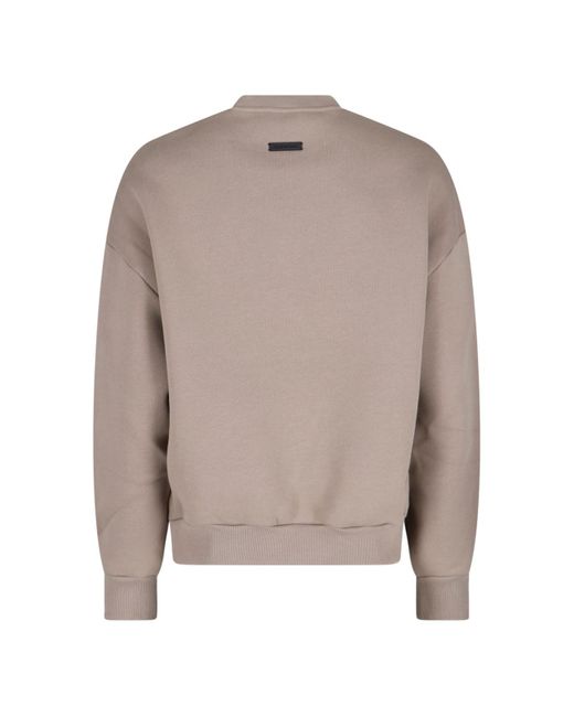 Felpa Girocollo "Eternal" di Fear Of God in Natural da Uomo