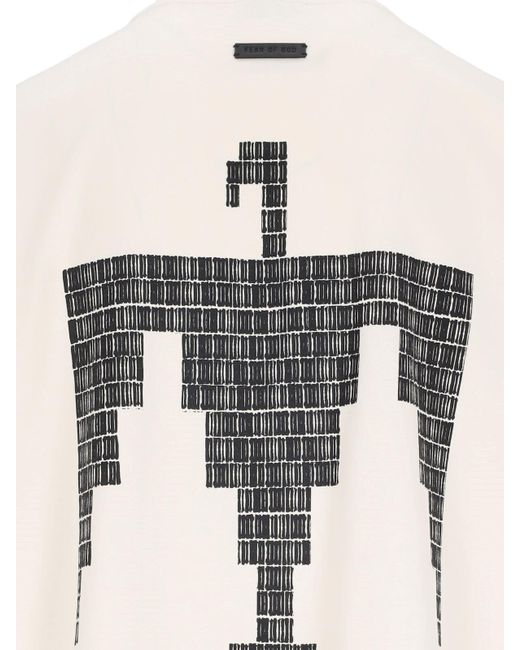 Fear Of God White Thunderbird Logo T-Shirt for men