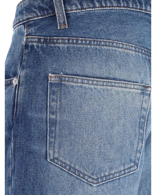 A.P.C. Blue Straight-Leg Denim Jeans With Vintage Wash for men