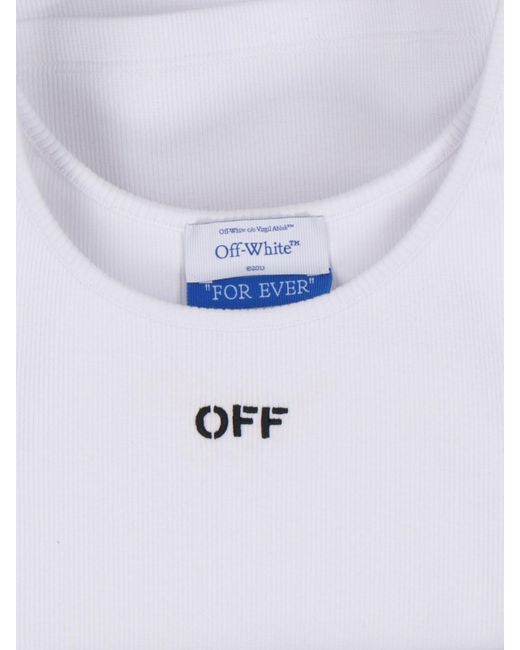Tank Top Logo di Off-White c/o Virgil Abloh in White