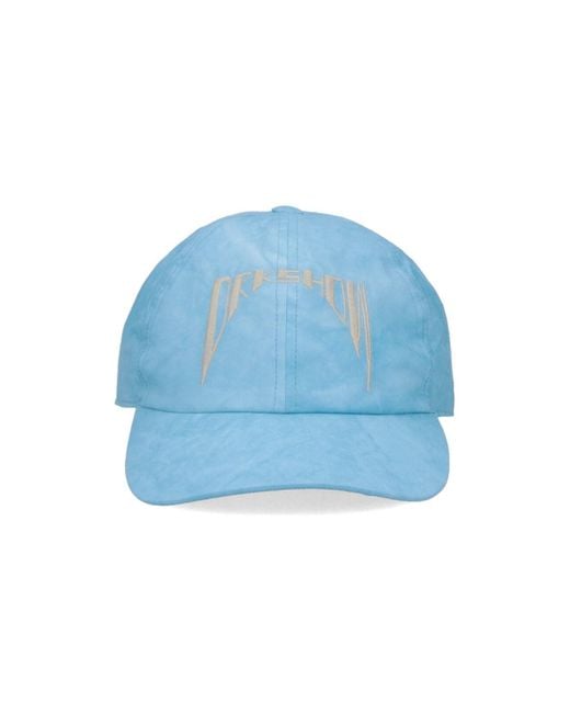 Rick Owens Blue Hats Cotton for men