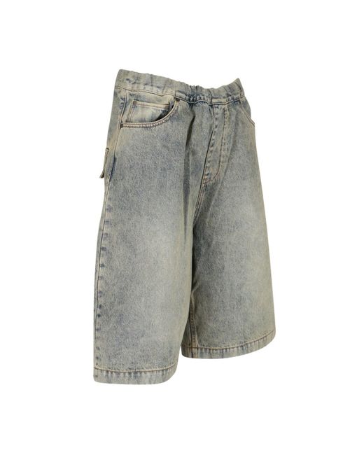 Entire studios Gray 'Spar' Denim Shorts