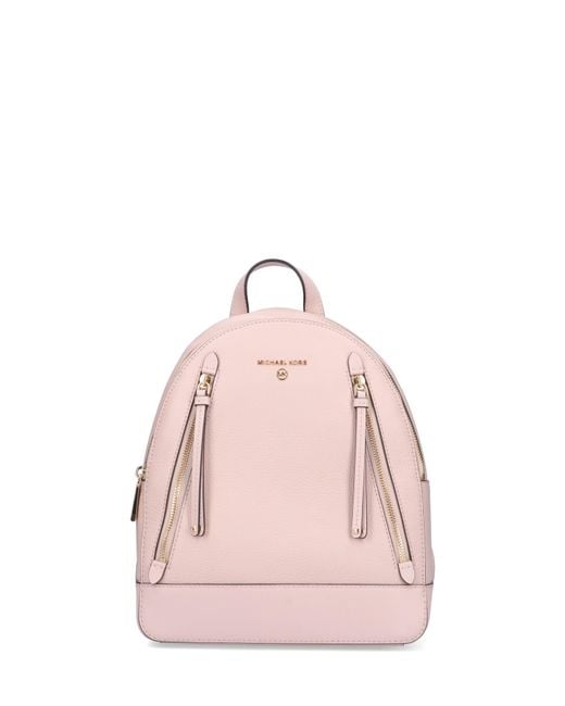 Michael Kors Leather 'brooklyn' Backpack in Pink Lyst