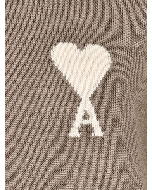 AMI Natural Cotton Sweater Ami De C Ur for men