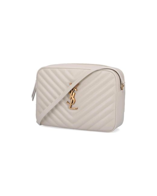 Borsa Tracolla "Camera Lou" di Saint Laurent in White