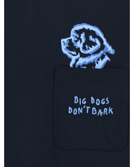 Fay Blue X Pietro Terzini "big Dogs Don't Bark" T-shirt