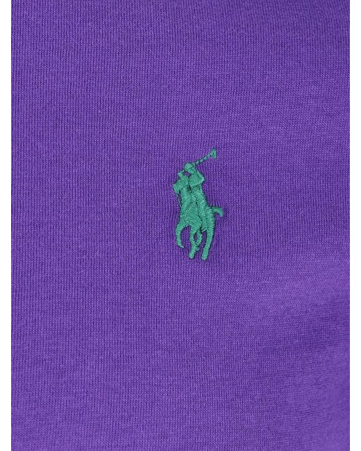 Polo Ralph Lauren Purple T-Shirt Logo for men