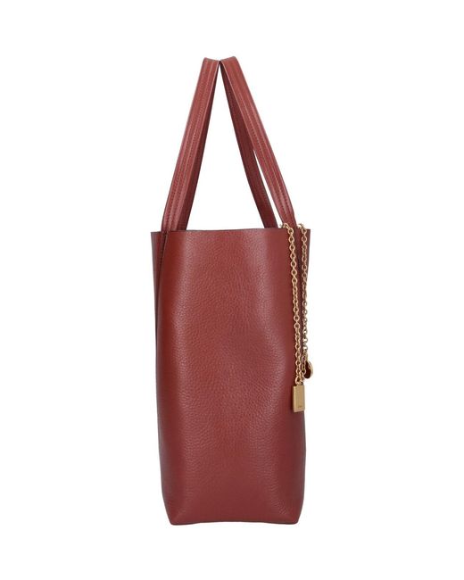 Chloé Red Tote Bag "Spin"
