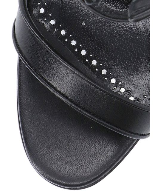 Manolo Blahnik Black 'Pollux' Sandals