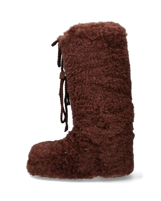 Moon Boot Brown Snow Boots "Icon Curly Extra"