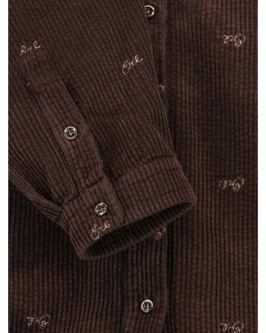 ERL Brown 100% Cotton Shirt