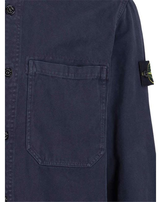 Stone Island Blue '1200025' Shirt for men