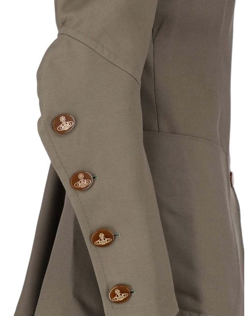 Vivienne Westwood Gray Asymmetrical Jacket "Gale"