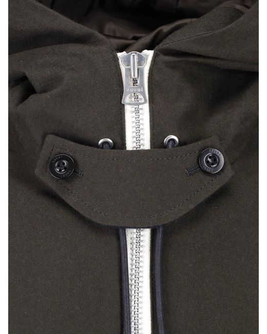 Sacai Black Wool-Blend Knit Sweatshirt Sweater With Cupro Lining for men