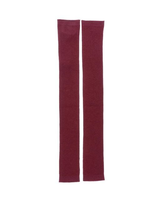 Sa Su Phi Red Cashmere And Silk Gloves