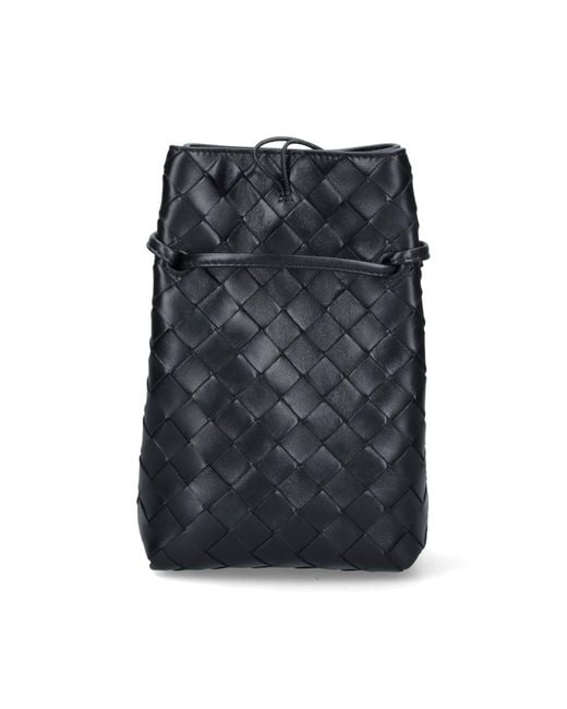 Bottega Veneta Black Smartphone Holder "Andiamo"