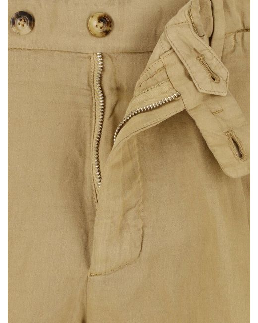 Boglioli Natural Double-Breasted Cotton Linen Suit for men
