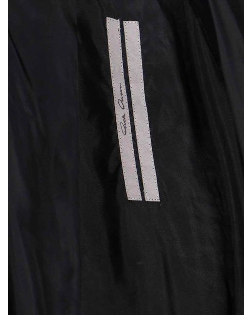 Rick Owens Black Midi Dress "Hollywood"